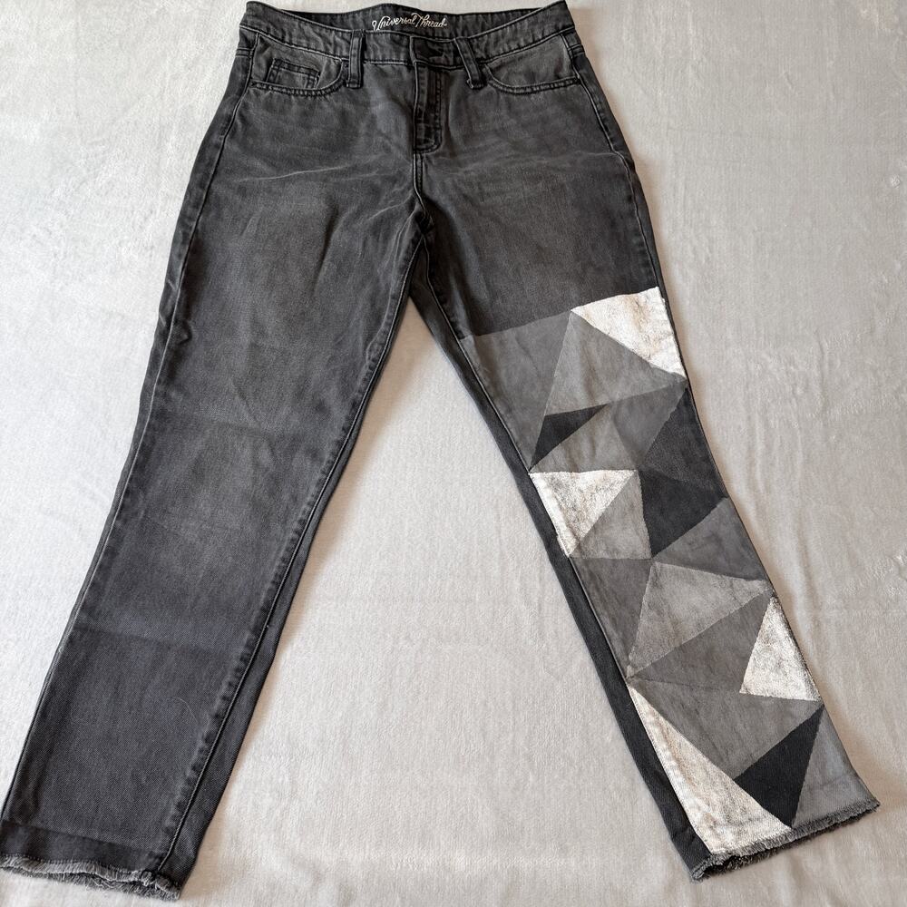 Universal Thread Womens 6/28 Jeans Black High Rise‎ Ankle